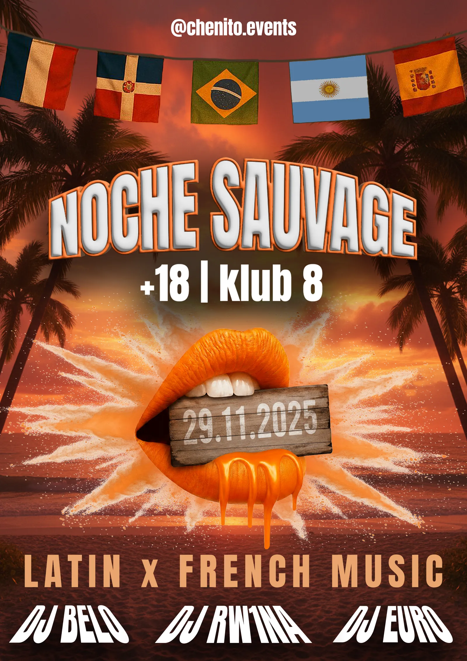 Flyer: Noche Sauvage